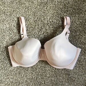 VANITY FAIR Blush Pink Underwire Bra GUC Size 40DDD Adjustable